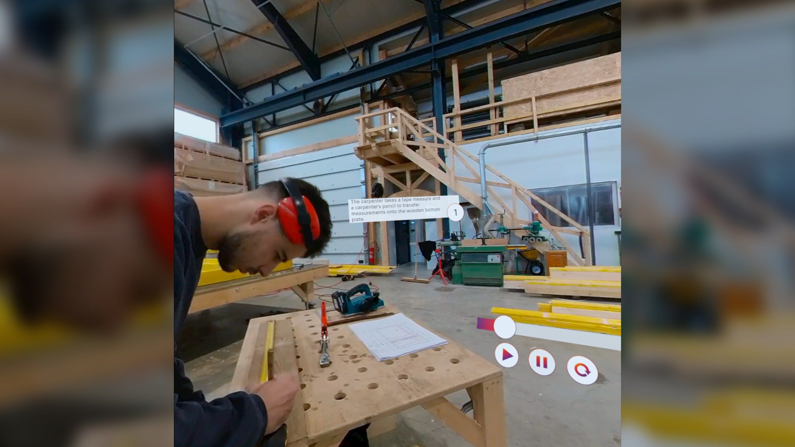 ViRTI - A virtual training environment on a construction site