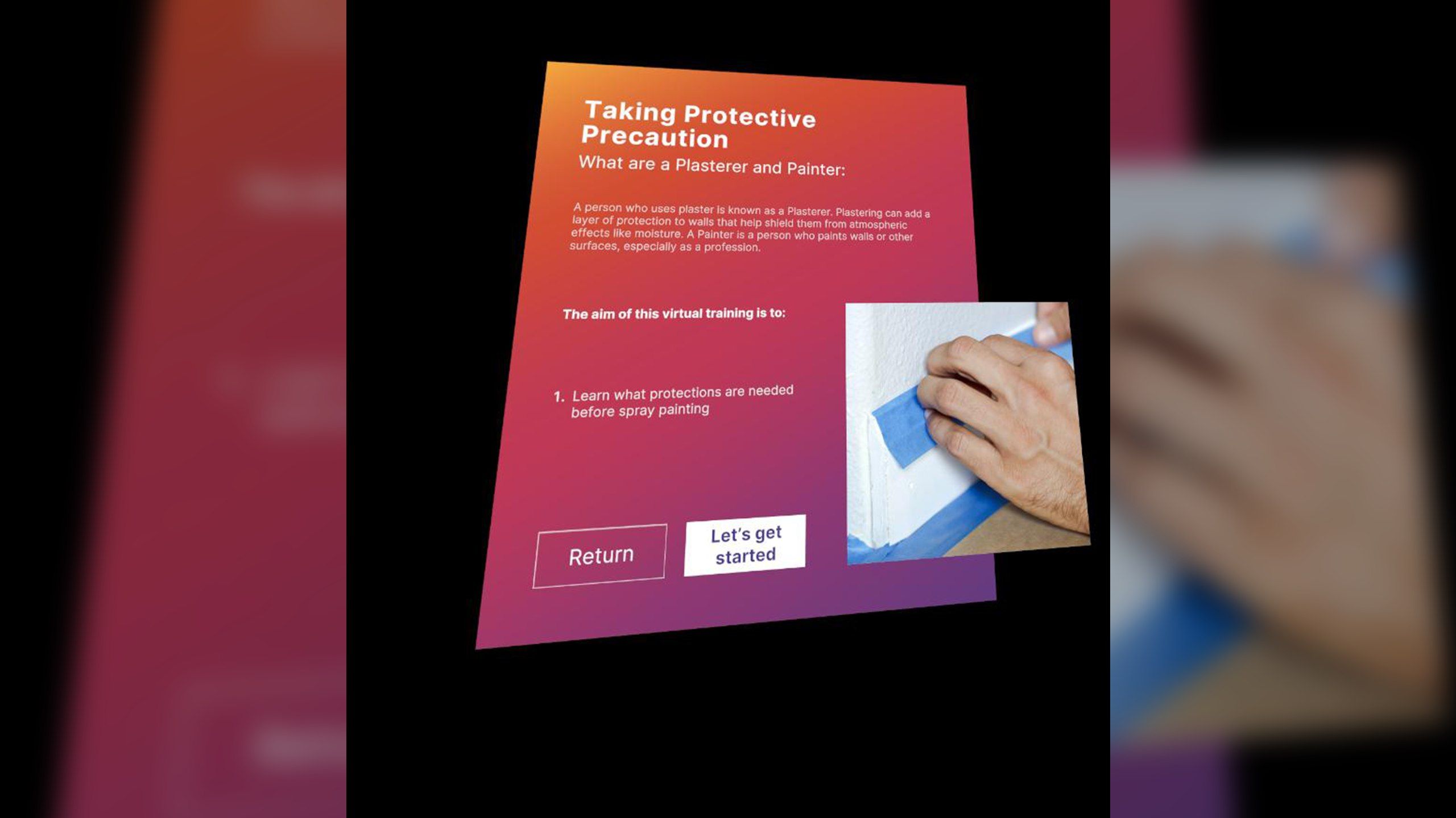 ViRTI - A virtual training environment on a construction site