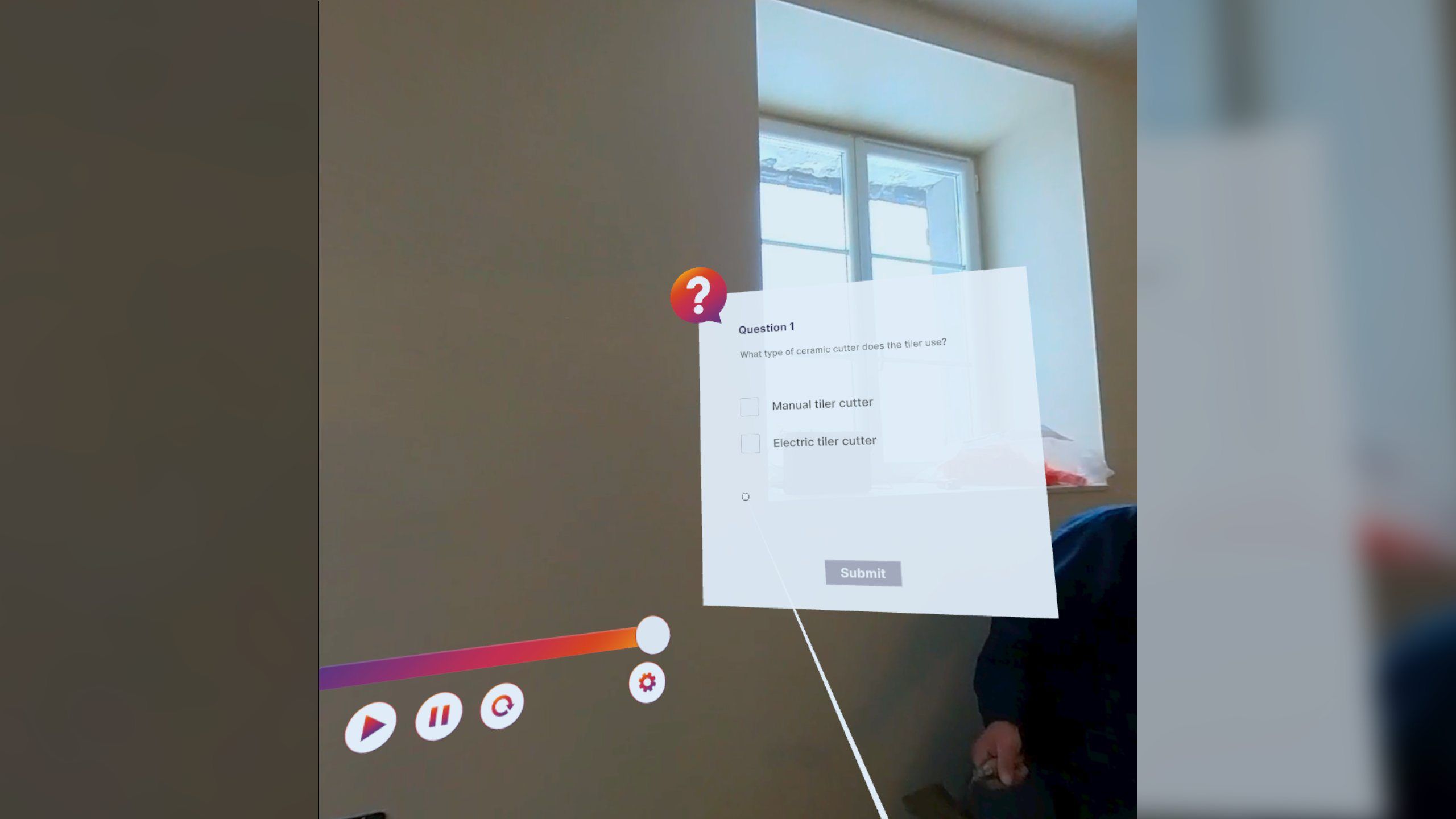 ViRTI - A virtual training environment on a construction site